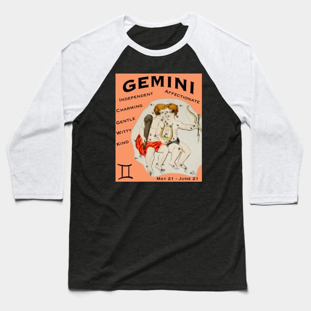 Gemini positive traits t-shirt Baseball T-Shirt by Pheona and Jozer Designs